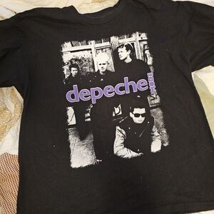 depeche mode black graphic tee